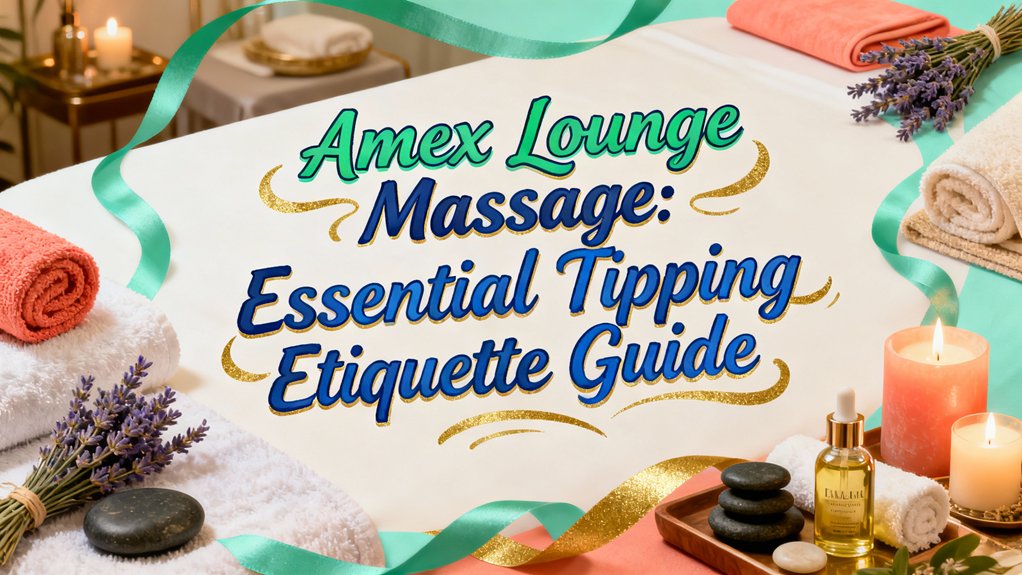 amex lounge massage tipping etiquette guide