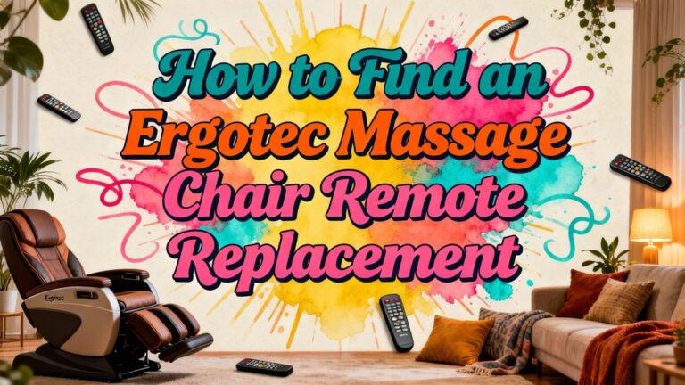 ergotec massage chair remote replacement