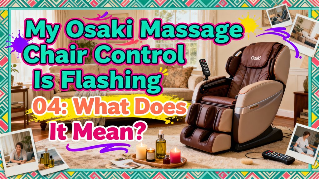 flashing osaki massage chair control