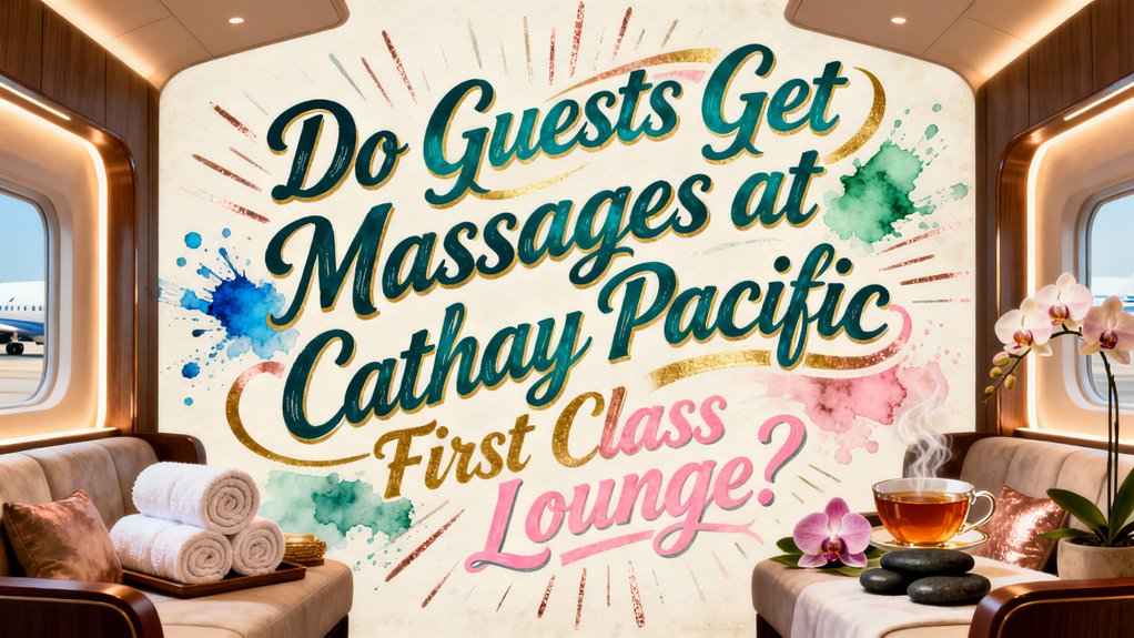 massage availability at cathay pacific first