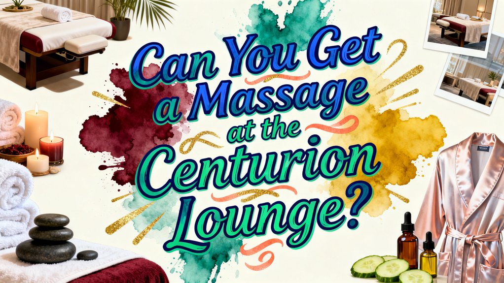 massage available at centurion lounge