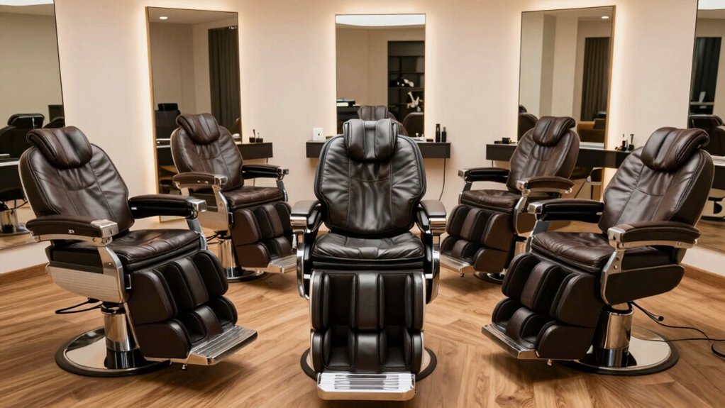 massage barber chairs transform salon space