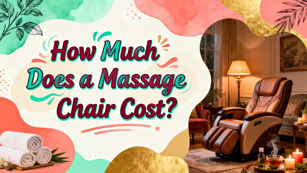 massage chair cost varies considerably