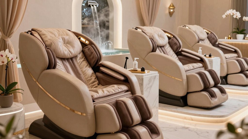 relaxing nail salon massage chairs