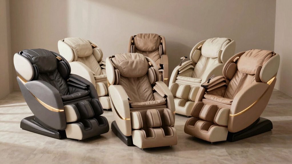 stress melting infinity massage chair selection