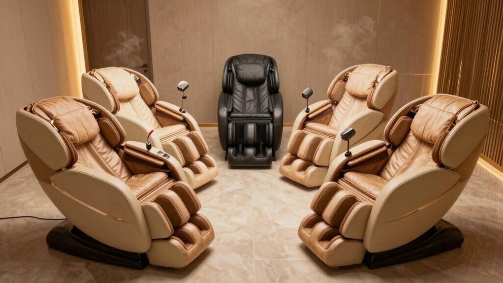 stress melting shiatsu massage chairs
