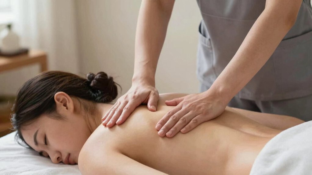 tension melting chair massages by women