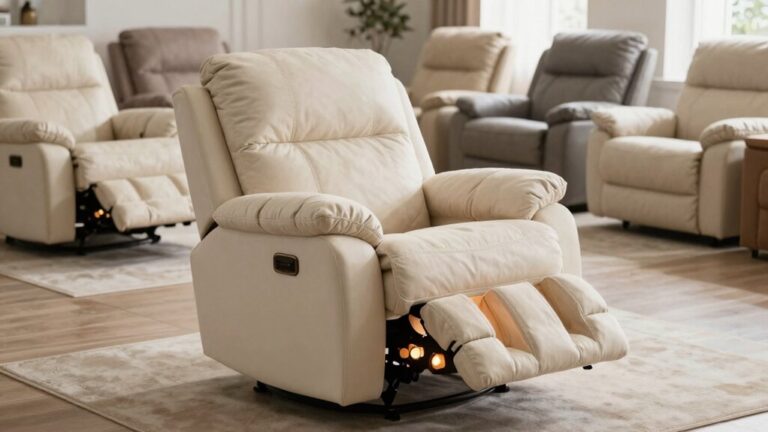 comfort enhancing recliner with heat massage