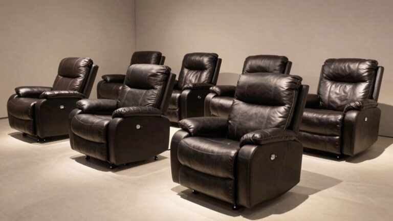 leather power lift massage recliners