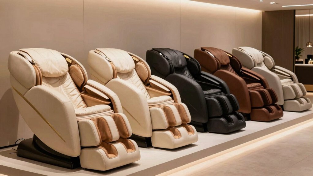 luxurious massage spa like experience chairs