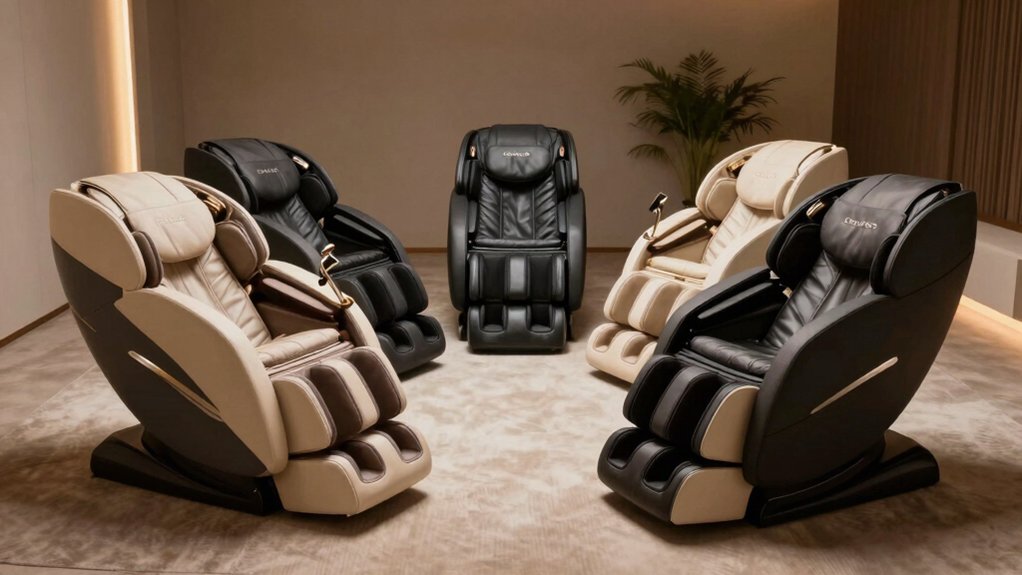 massage chairs melting tension