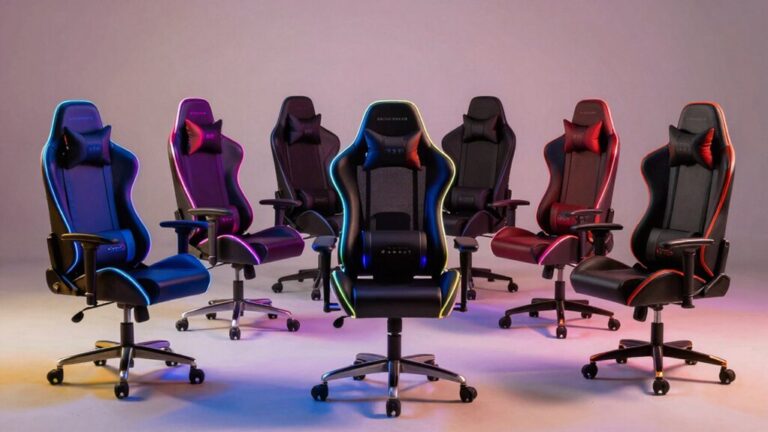 massage led lit gaming chairs upgrade setup
