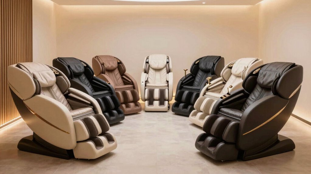 upright massage stress melting chairs